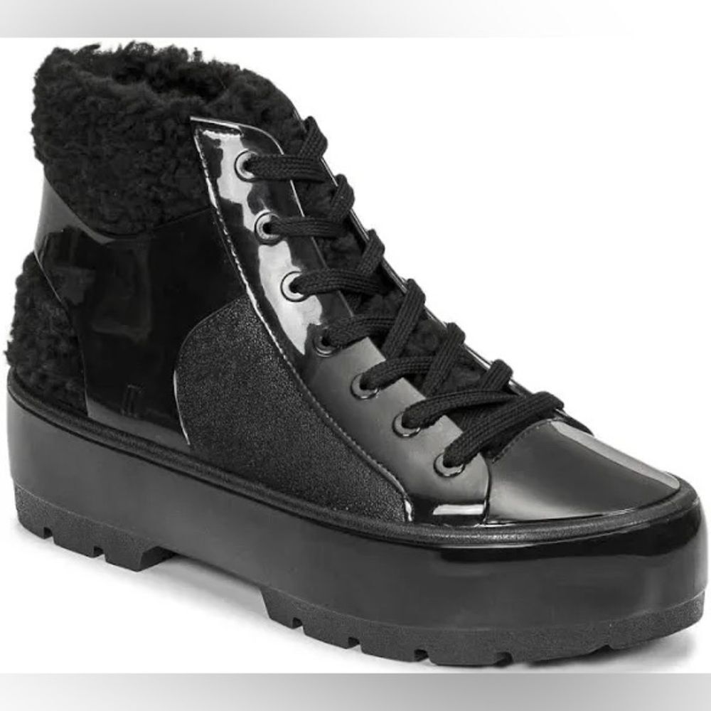 MELISSA FLUFFY SNEAKER AD - Black Size 8